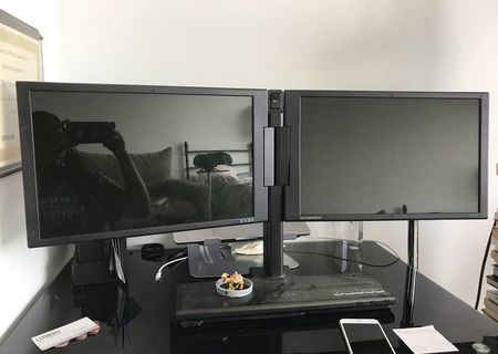 Evga double screen with built in web cam monitor Evga double screen with built in web cam monitor
